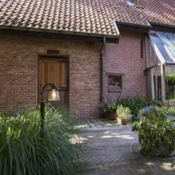 Lutec Cate E27 Outdoor Bollard Light - Black With Rust Effect -Cheap Deco Casa Store 13971736 5604992863237844