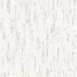 Grandeco Imperia White & Silver Raised Textured Metallic Wallpaper