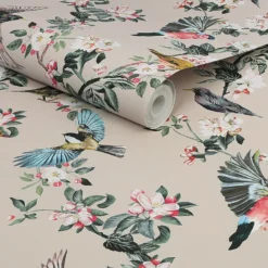 Joules Handford Garden Birds Antique Crème Wallpaper -Cheap Deco Casa Store 13991839 7525003722991526