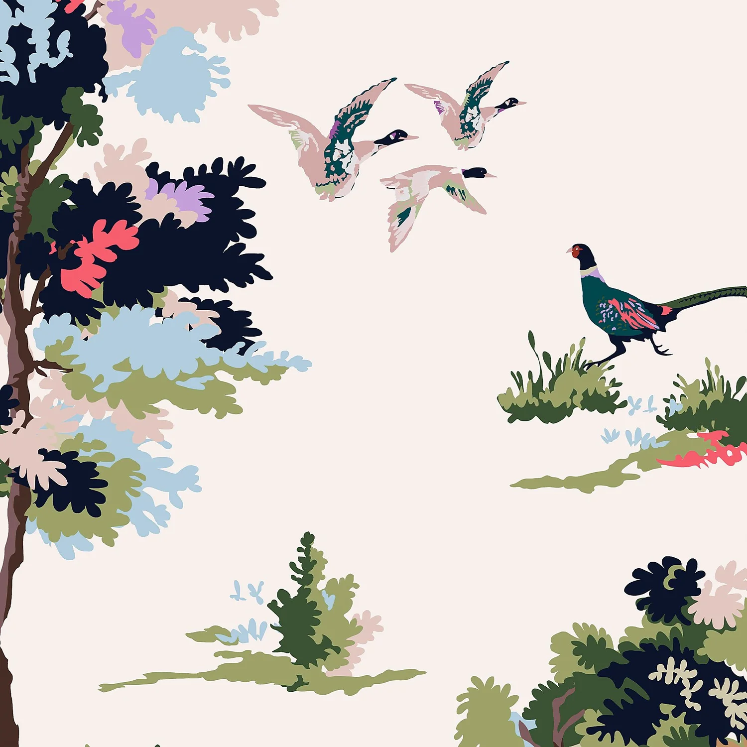 Joules Woodland Scene Dawn Grey Wallpaper 5 Joules Woodland Scene Dawn Grey Wallpaper - Image 5