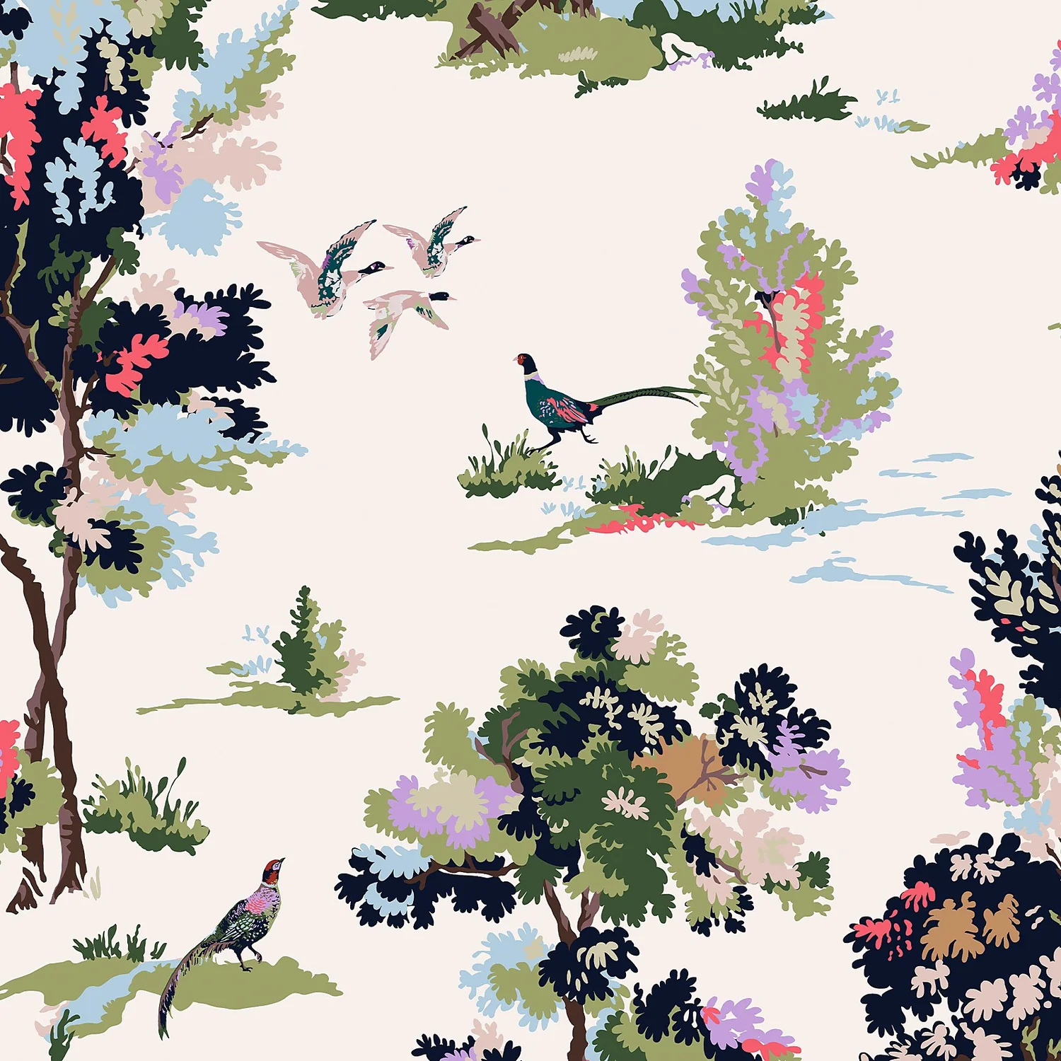 Joules Woodland Scene Dawn Grey Wallpaper 1 Joules Woodland Scene Dawn Grey Wallpaper