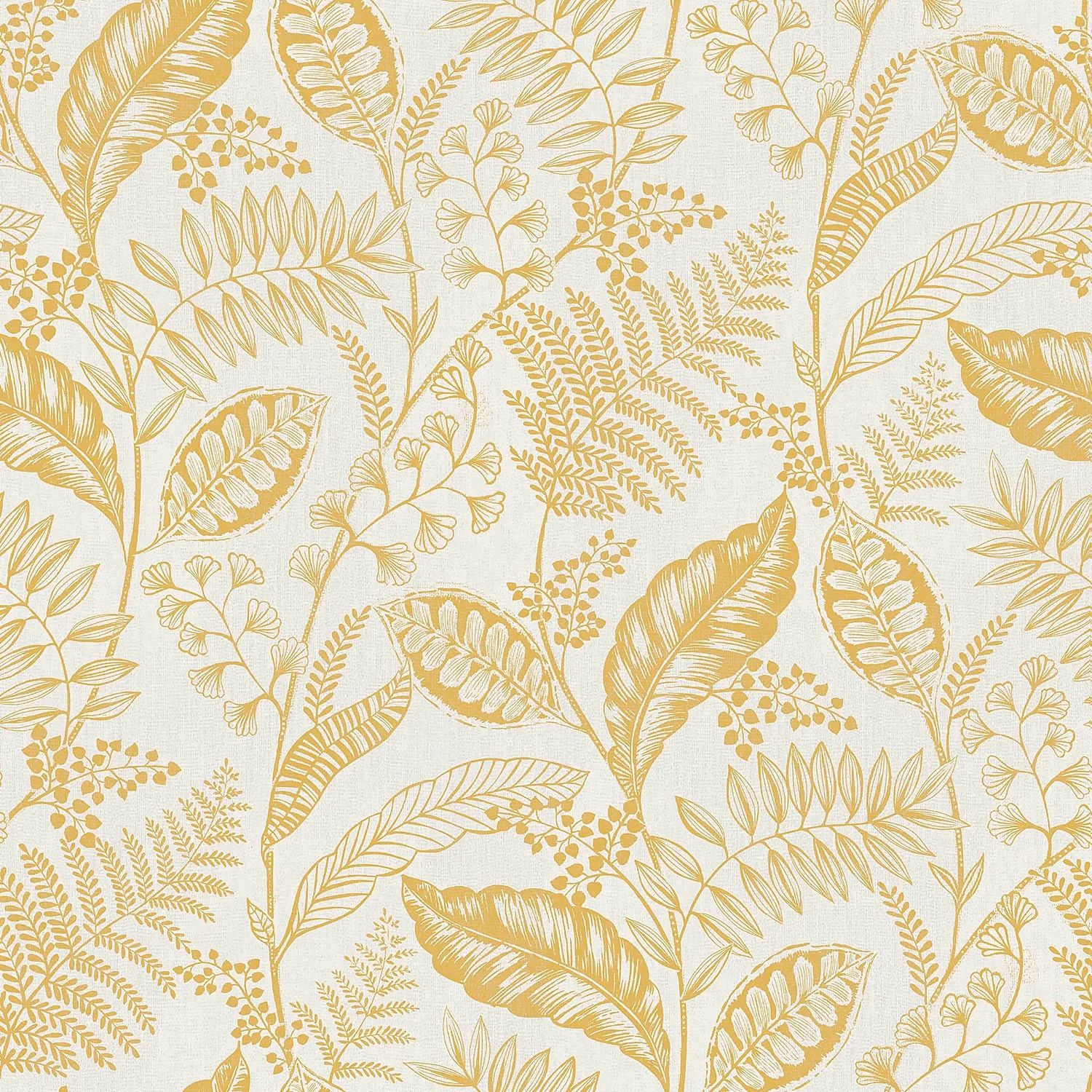 Fresco Artisan Leaf Ochre Wallpaper 1 Fresco Artisan Leaf Ochre Wallpaper