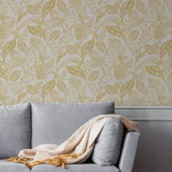 Fresco Artisan Leaf Ochre Wallpaper 7 Fresco Artisan Leaf Ochre Wallpaper -Cheap Deco Casa Store 13991877 1205003724122505