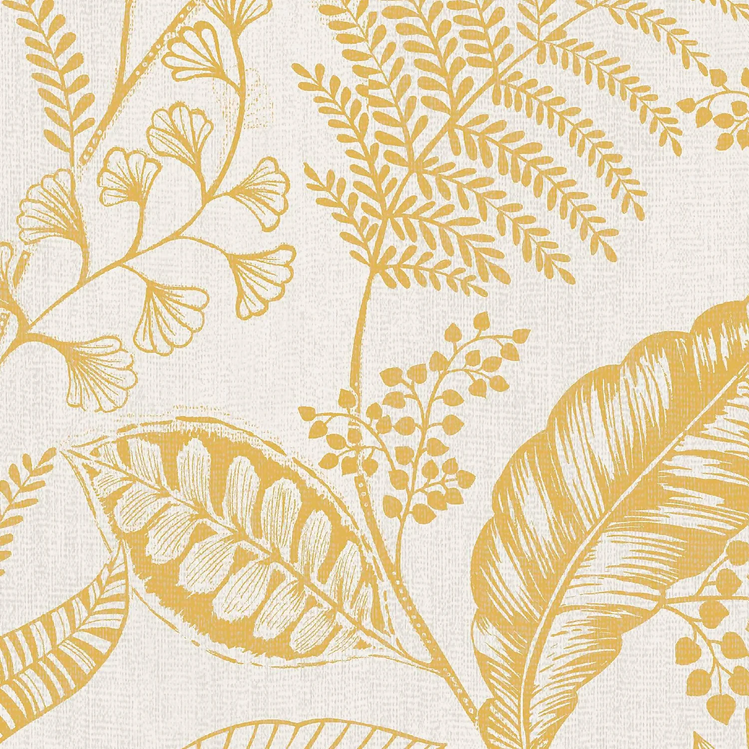 Fresco Artisan Leaf Ochre Wallpaper 2 Fresco Artisan Leaf Ochre Wallpaper - Image 2
