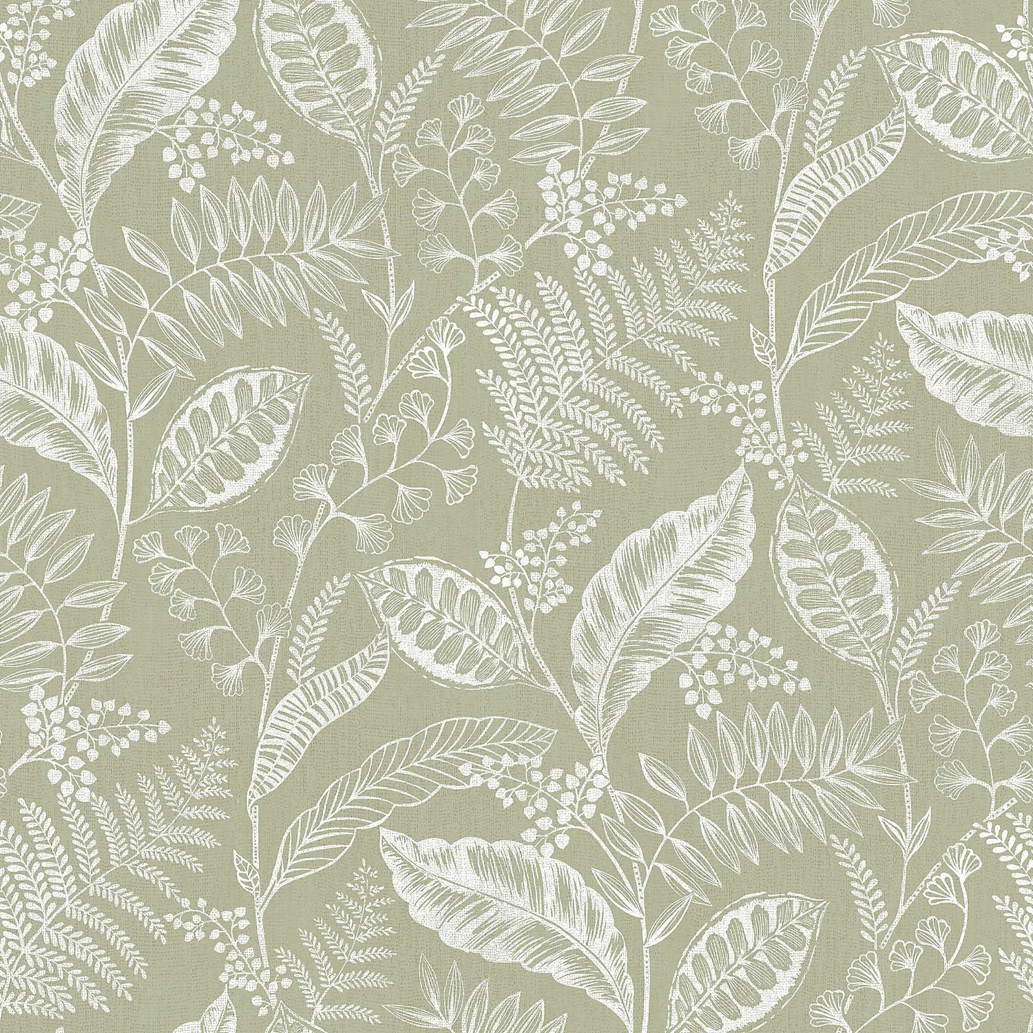Fresco Artisan Leaf Sage Wallpaper 1 Fresco Artisan Leaf Sage Wallpaper