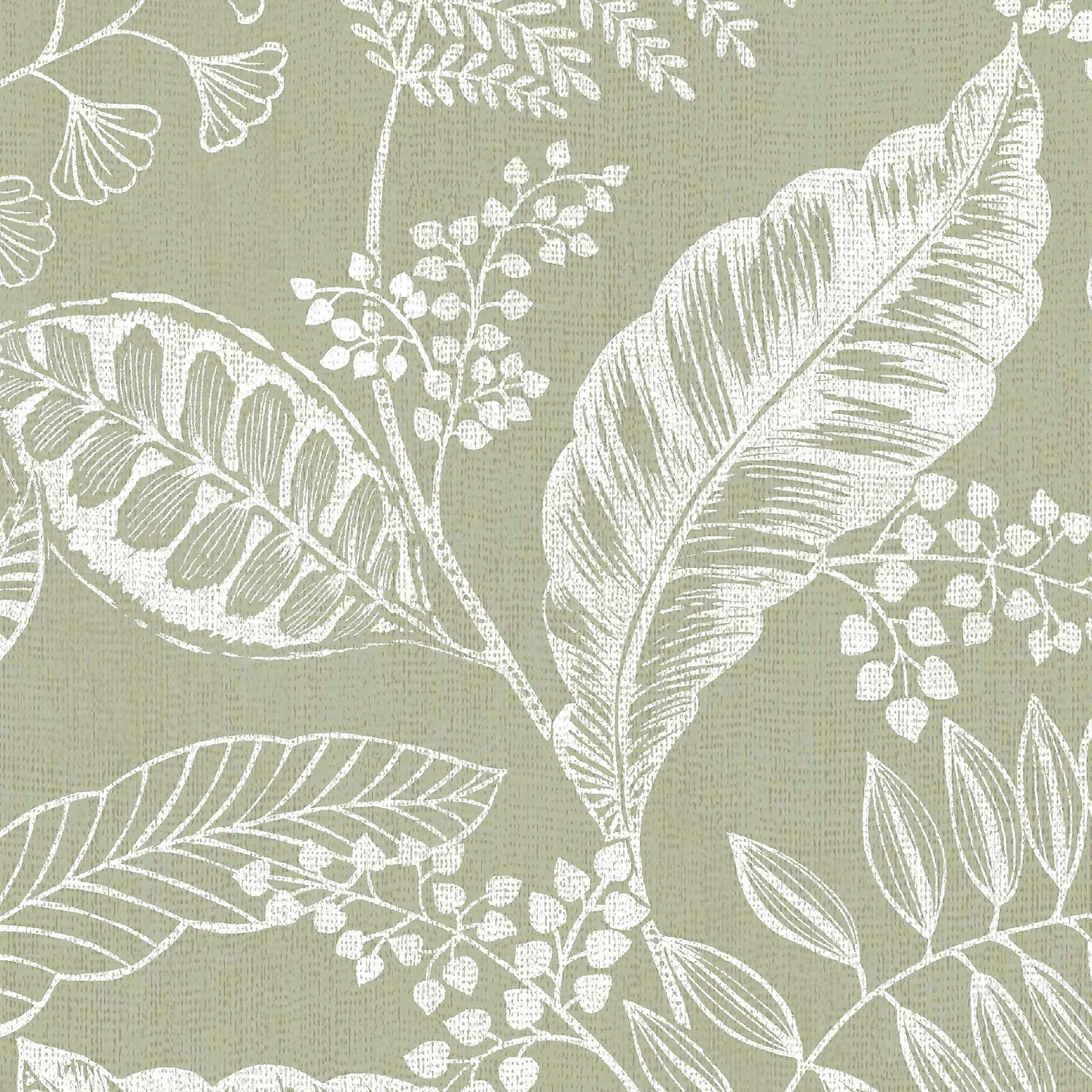 Fresco Artisan Leaf Sage Wallpaper 2 Fresco Artisan Leaf Sage Wallpaper - Image 2