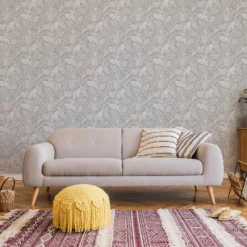 Fresco Artisan Leaf Grey Wallpaper 6 Fresco Artisan Leaf Grey Wallpaper -Cheap Deco Casa Store 13991879 5245003723099943