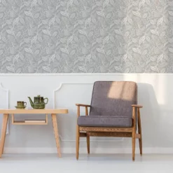 Fresco Artisan Leaf Grey Wallpaper 7 Fresco Artisan Leaf Grey Wallpaper -Cheap Deco Casa Store 13991879 9315003723178162