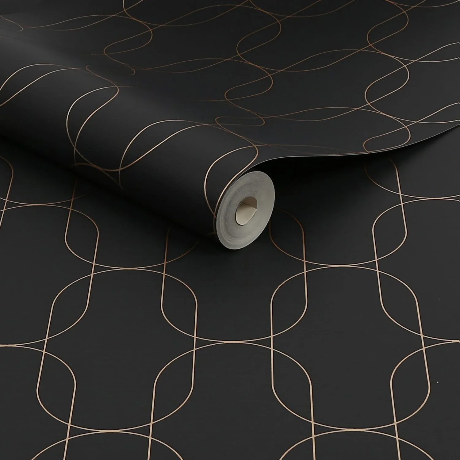 Superfresco Colours Eternity Black And Gold Wallpaper 3 Superfresco Colours Eternity Black And Gold Wallpaper - Image 3