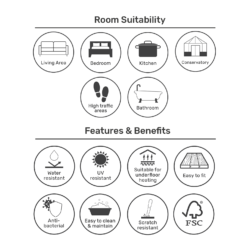 EGGER HOME Brown Perganti Walnut 8mm Aqua+ Laminate Flooring -Cheap Deco Casa Store 13999105 2095014868716668