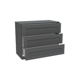 House Beautiful Realm Wide Chest Of Drawers - Carbon Grey Shaker (W) 900mm X (H) 756mm 8 House Beautiful Realm Wide Chest Of Drawers - Carbon Grey Shaker (W) 900mm X (H) 756mm -Cheap Deco Casa Store 13999808 4945011811670933