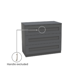 House Beautiful Realm Wide Chest Of Drawers - Carbon Grey Shaker (W) 900mm X (H) 756mm 9 House Beautiful Realm Wide Chest Of Drawers - Carbon Grey Shaker (W) 900mm X (H) 756mm -Cheap Deco Casa Store 13999808 9635014911548952