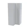 House Beautiful Honest Corner Wardrobe, White Carcass - Gloss White Slab Doors (W) 1053mm X (H) 2196mm