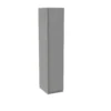 House Beautiful Escape Single Wardrobe, Grey Carcass - Gloss Grey Handleless Door (W) 450mm X (H) 2196mm