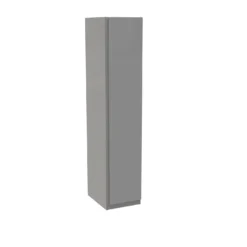 House Beautiful Escape Single Wardrobe, Grey Carcass - Gloss Grey Handleless Door (W) 450mm X (H) 2196mm