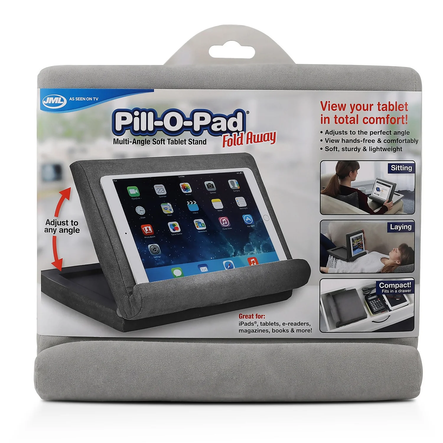 JML Pill-O-Pad Foldaway - Multi - Angle Soft Tablet Stand 2 JML Pill-O-Pad Foldaway - Multi - Angle Soft Tablet Stand - Image 2