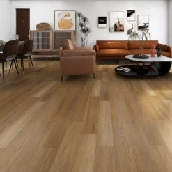 None Rigid Core Natural Oak Effect Luxury Vinyl Flooring - Flooring Sample