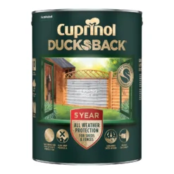 Cuprinol Ducksback Shed & Fence Paint Herring Grey - 5L 8 Cuprinol Ducksback Shed & Fence Paint Herring Grey - 5L -Cheap Deco Casa Store 14231558 4125036401593774