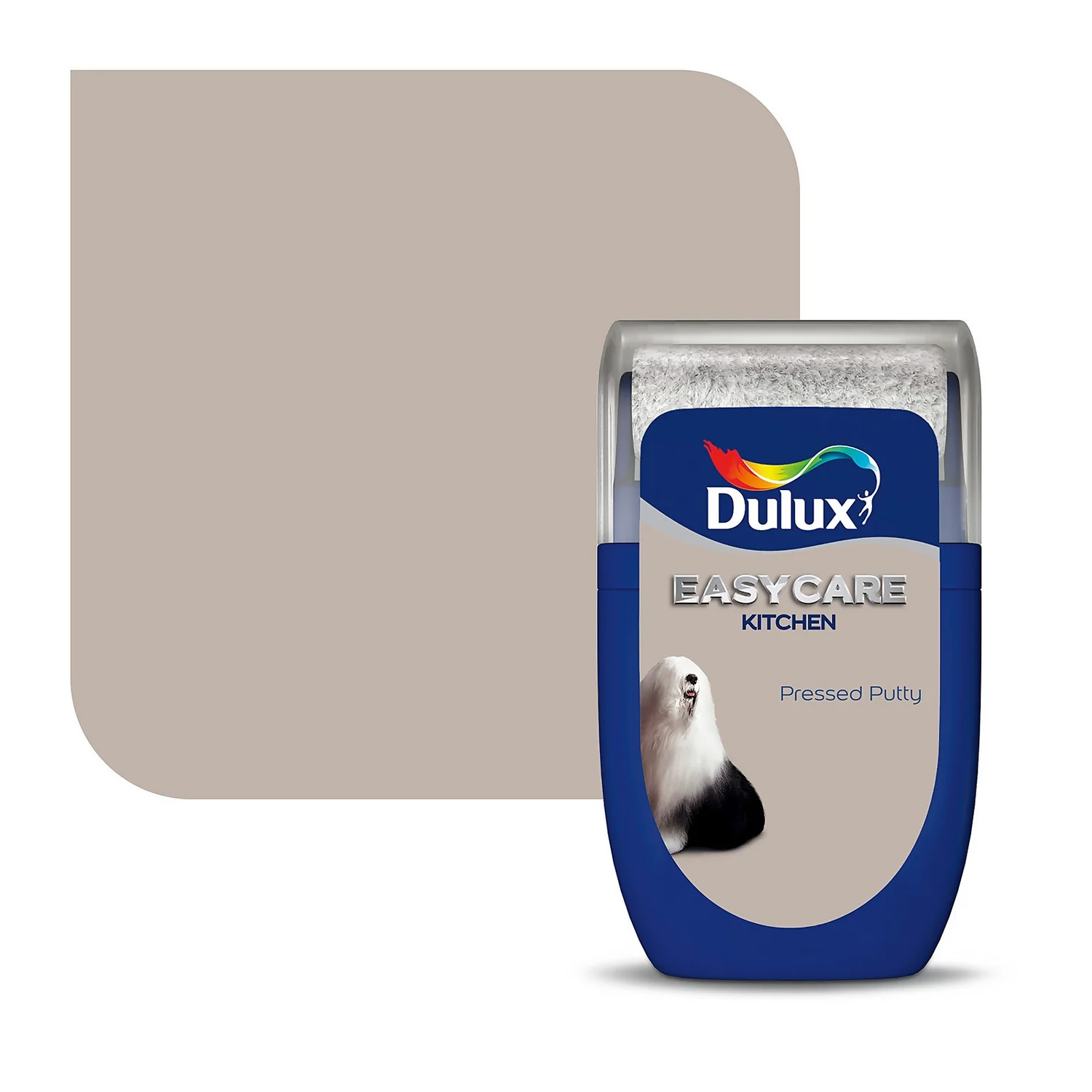 Dulux Easycare Kitchen Paint Pressed Putty - Tester 30ml 1 Dulux Easycare Kitchen Paint Pressed Putty - Tester 30ml