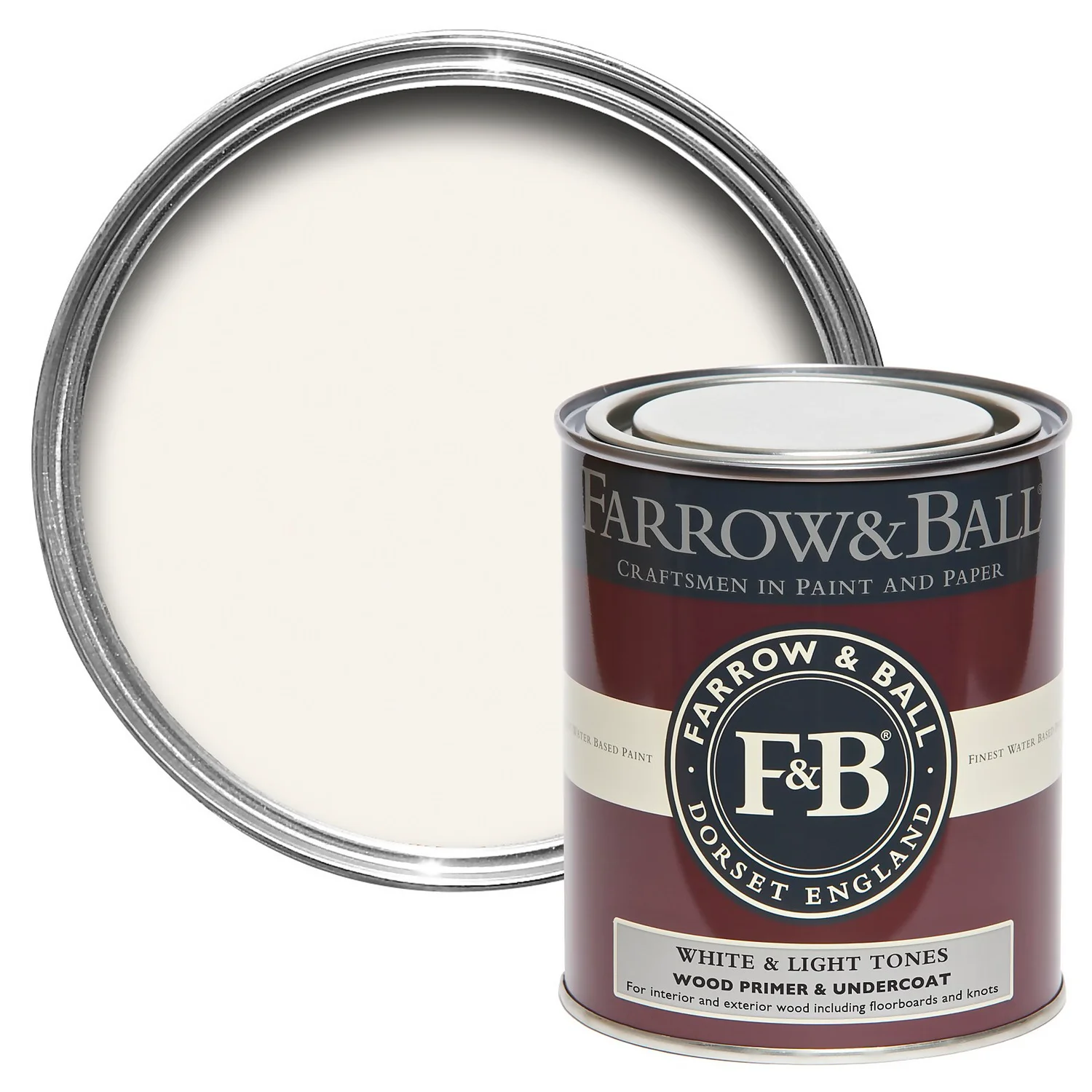 Farrow & Ball Wood Primer & Undercoat White & Light Tones - 750ml 1 Farrow & Ball Wood Primer & Undercoat White & Light Tones - 750ml