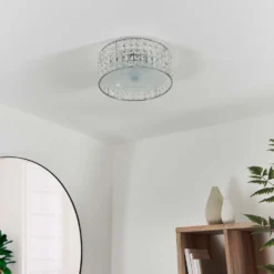 Belfont Bathroom Flush Ceiling Light - Chrome -Cheap Deco Casa Store 14301793 8535038438063944