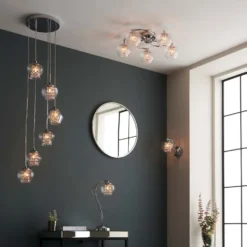 Clashmore Cluster Pendant Ceiling Light - Chrome Effect 15 Clashmore Cluster Pendant Ceiling Light - Chrome Effect -Cheap Deco Casa Store 14301803 1375038438183734