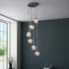 Clashmore Cluster Pendant Ceiling Light - Chrome Effect