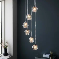 Clashmore Cluster Pendant Ceiling Light - Chrome Effect 11 Clashmore Cluster Pendant Ceiling Light - Chrome Effect -Cheap Deco Casa Store 14301803 9875038437910002