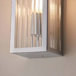 Daltra Large Ribbed Bathroom Wall Light - Chrome Effect 11 Daltra Large Ribbed Bathroom Wall Light - Chrome Effect -Cheap Deco Casa Store 14301806 7615038439334714