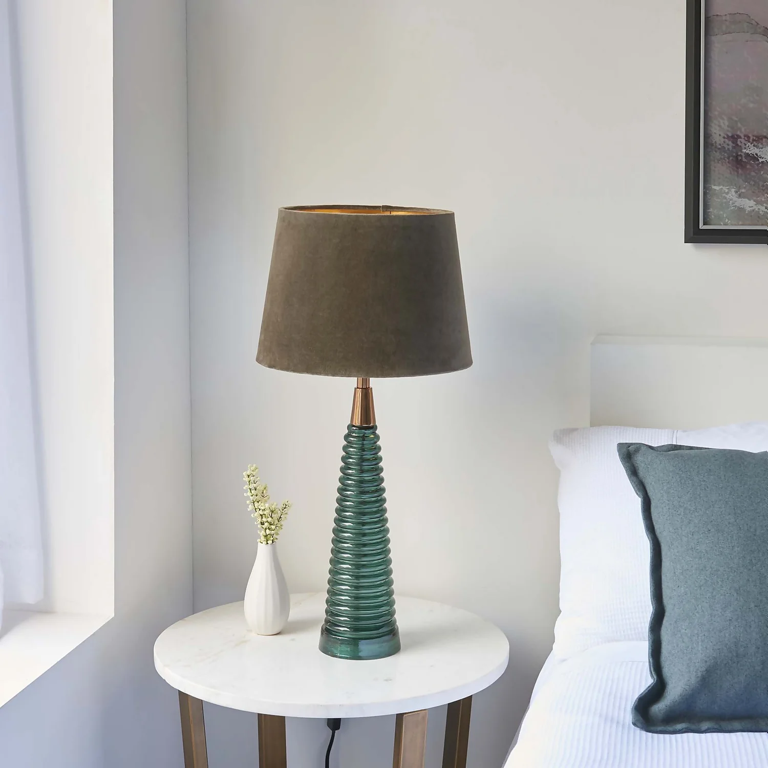 Fearn Table Lamp - Teal 3 Fearn Table Lamp - Teal - Image 3