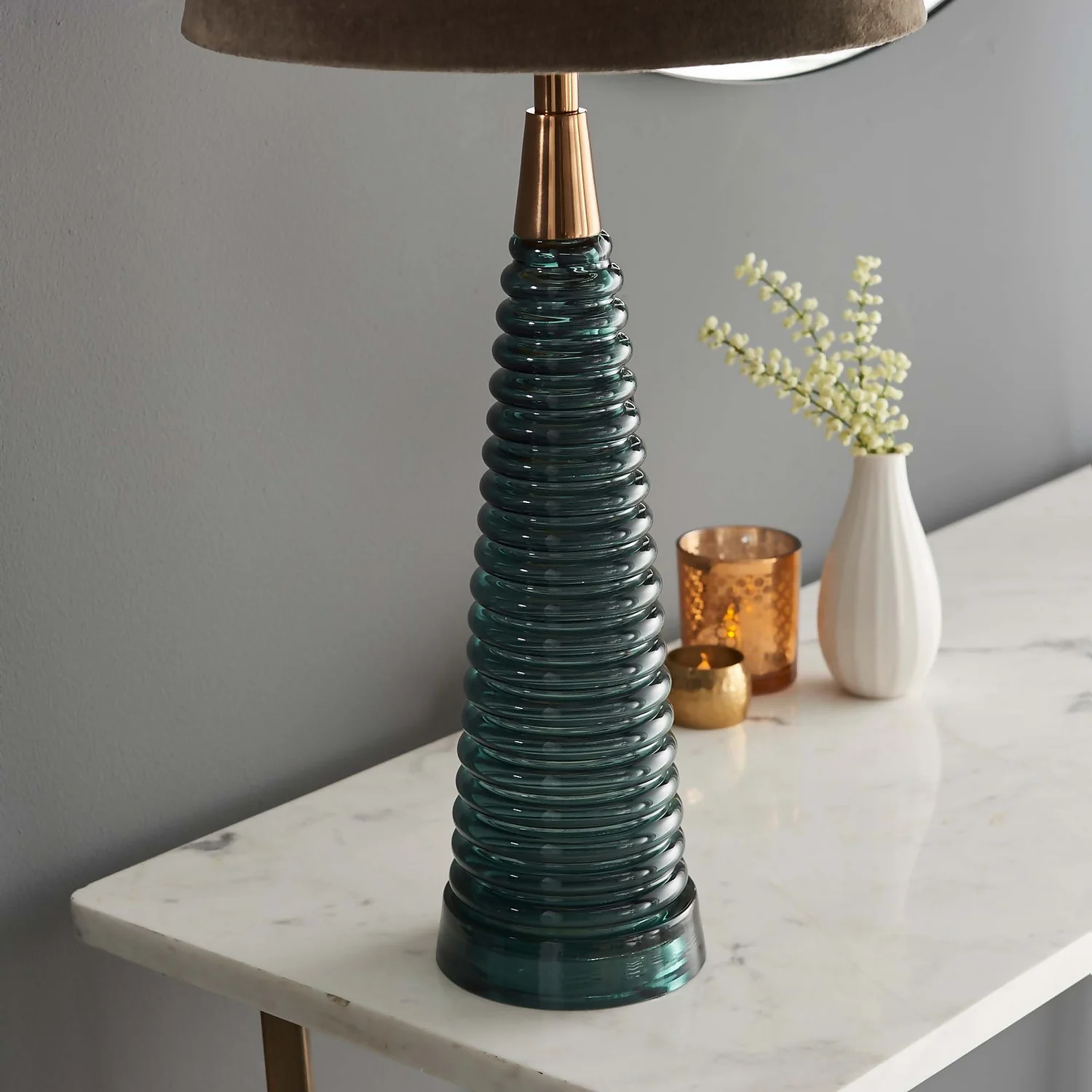 Fearn Table Lamp - Teal 5 Fearn Table Lamp - Teal - Image 5