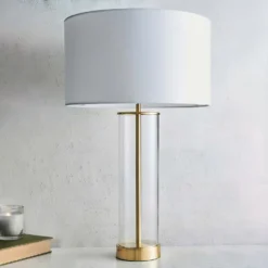 Gills Table Lamp - Brass Effect -Cheap Deco Casa Store 14301812 1735038492908666