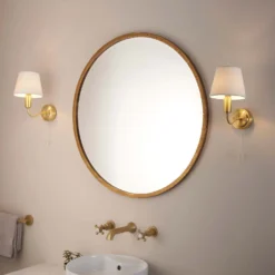 Naim Bathroom Wall Light - Brass Effect -Cheap Deco Casa Store 14301821 1925038439486052