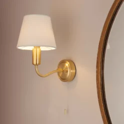 Naim Bathroom Wall Light - Brass Effect -Cheap Deco Casa Store 14301821 2755038439435883