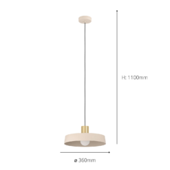 Eglo Valdiola Pendant Ceiling Light - BrushedSand -Cheap Deco Casa Store 14302939 2345038224351147