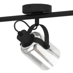 Eglo Berregas 3 Lamp Spotlight - Black & Transparent -Cheap Deco Casa Store 14302948 6125038223129922