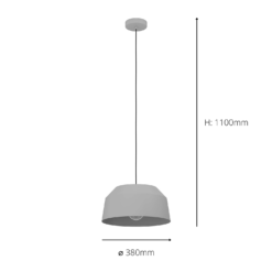Eglo Contrisa Pendant Ceiling Light - Light Grey -Cheap Deco Casa Store 14302954 2105038224349023