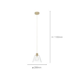 Eglo Copley Pendant Ceiling Light - Soft Gold & Clear 7 Eglo Copley Pendant Ceiling Light - Soft Gold & Clear -Cheap Deco Casa Store 14302957 8155038223998848