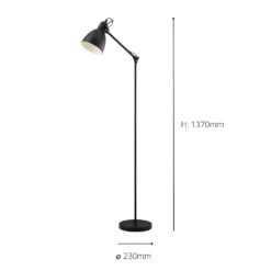 Eglo Priddy Floor Lamp - Black -Cheap Deco Casa Store 14302972 2105038224368880