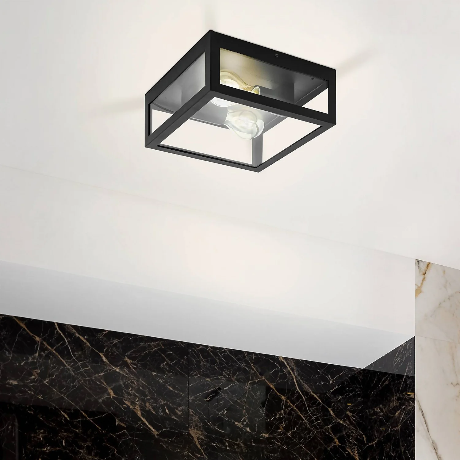 Eglo Amezola 2 Lamp Bathroom Ceiling/Wall Light 1 Eglo Amezola 2 Lamp Bathroom Ceiling/Wall Light
