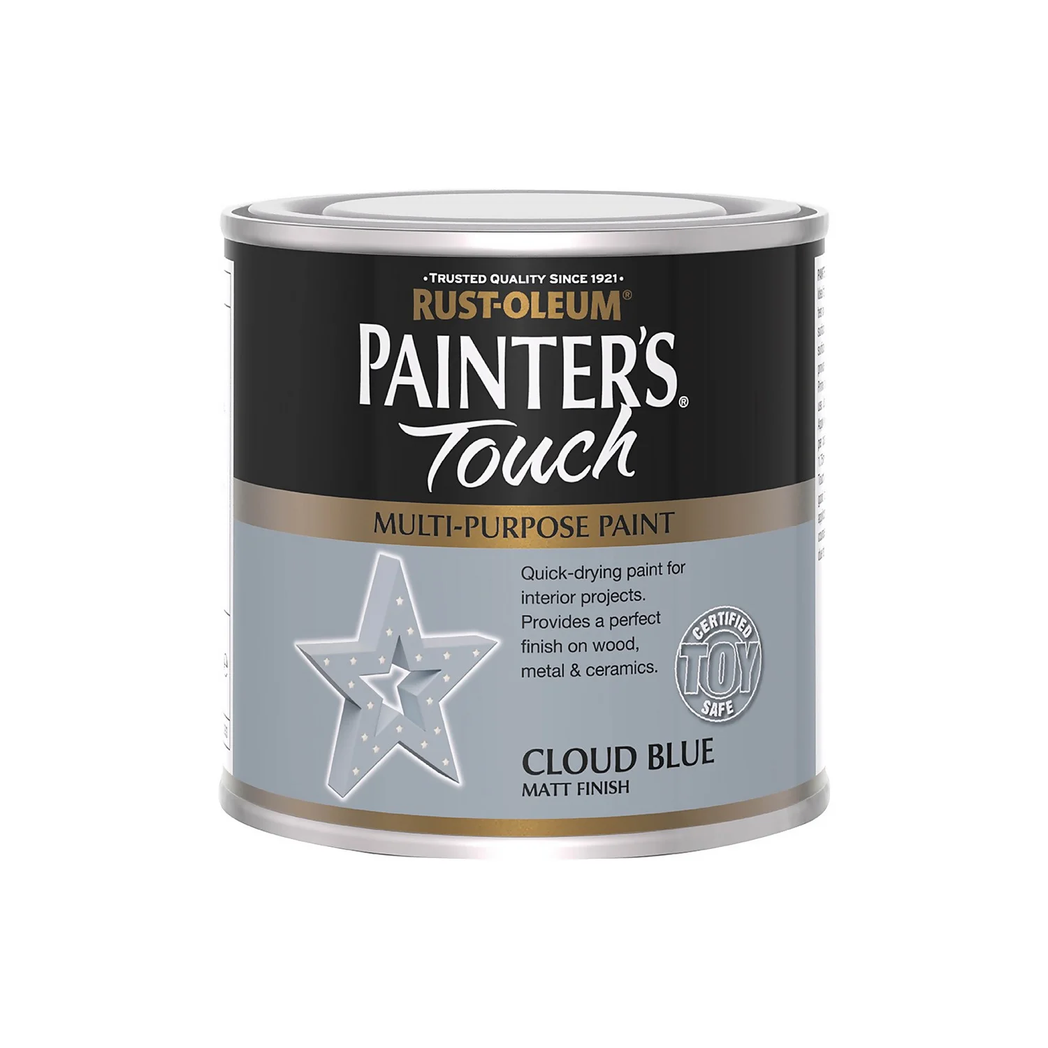 Rust-Oleum Painters Touch Matt Paint Cloud Blue - 250ml 4 Rust-Oleum Painters Touch Matt Paint Cloud Blue - 250ml - Image 4