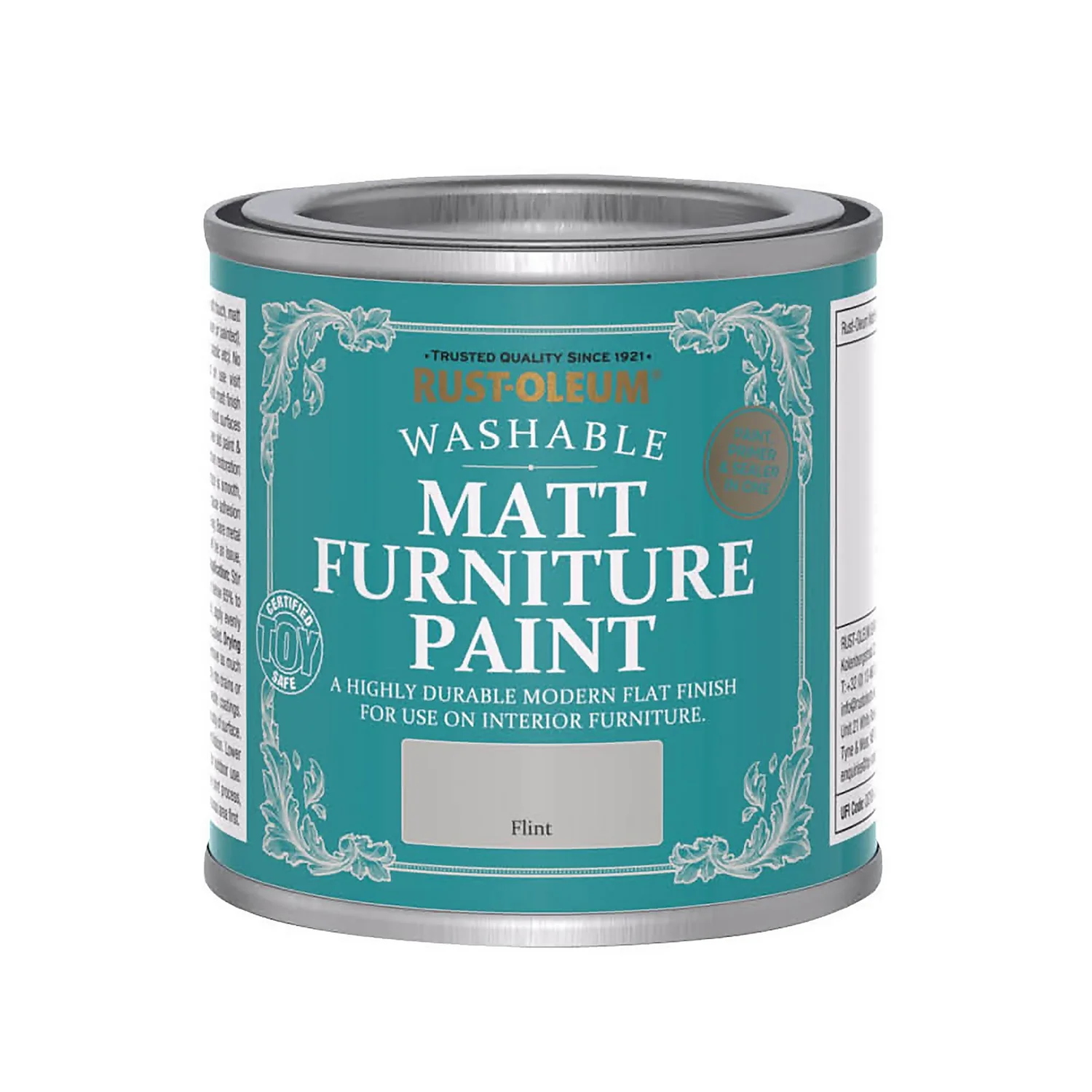 Rust-Oleum Matt Furniture Paint Flint - 125ml 3 Rust-Oleum Matt Furniture Paint Flint - 125ml - Image 3
