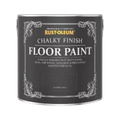 Rust-Oleum Chalky Floor Paint Black Sand - 2.5L -Cheap Deco Casa Store 14606519 4925053487447289